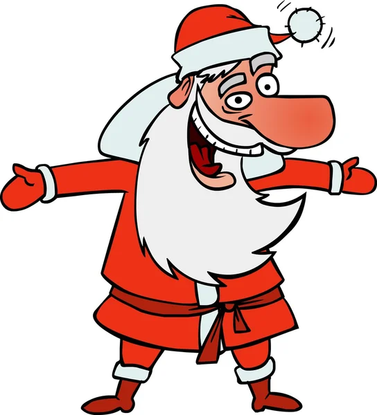 Санта-Клаус с Новым годом . — стоковый вектор
