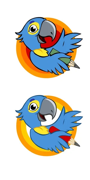 Parrot toon — Stockvector