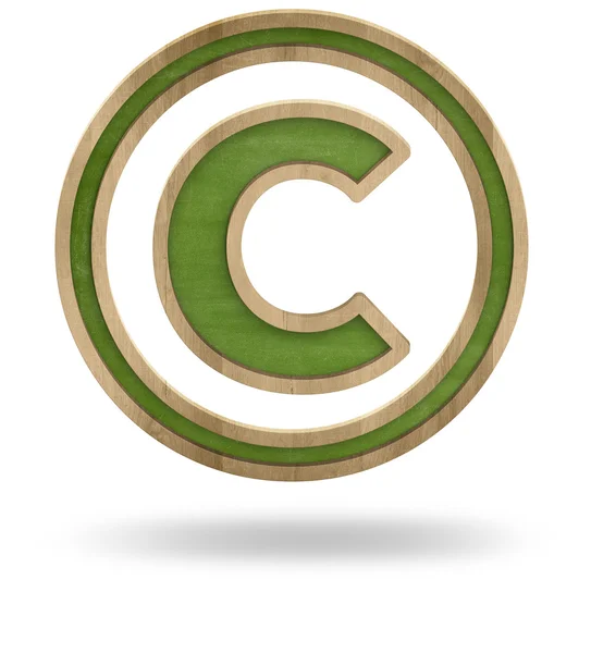 Copyright sign isolated on white — Stock Photo, Image