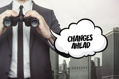 Konuşma balonu işadamı ile değişiklikleri ahead metin