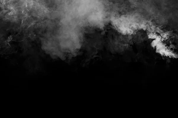 Dumanı siyah arkaplanda — Stok fotoğraf