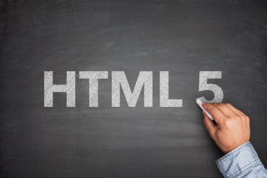 HTML 5 yazı tahtası üzerinde