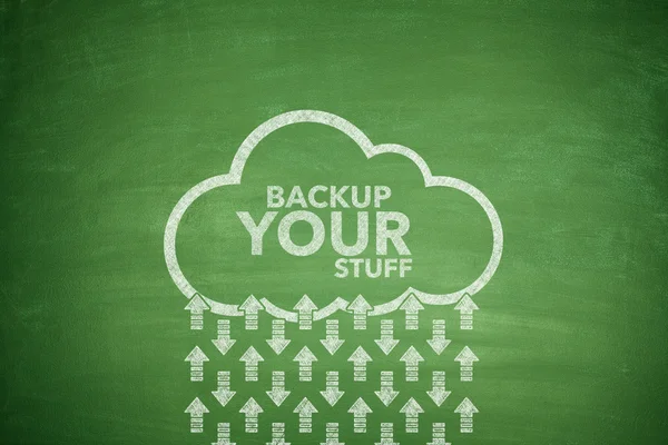 Backup your stuff on Blackboard — Stock Photo, Image
