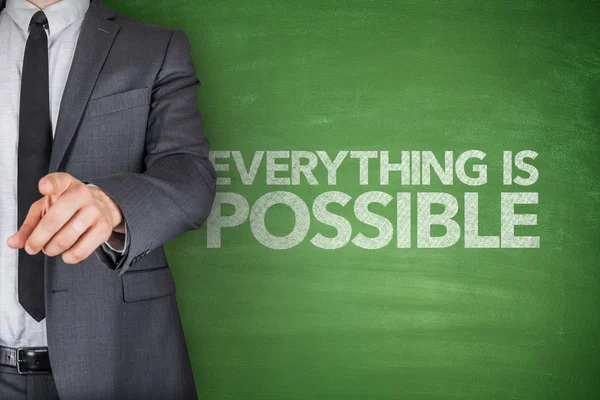 Everything is possible on blackboard — Stock Photo, Image