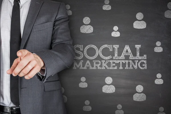 Social marketing on blackboard