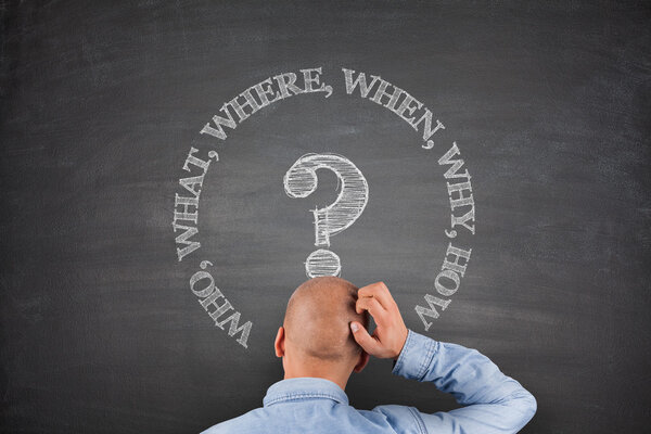 Who what where when why on blackboard
