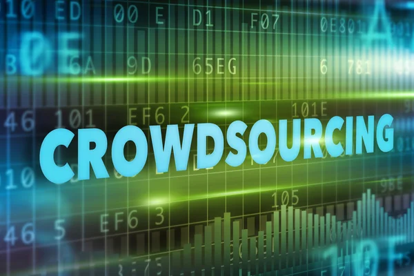 Crowdsourcing kavramı — Stok fotoğraf