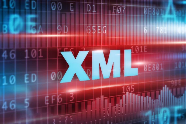 Abstraktní pojem XML — Stock fotografie