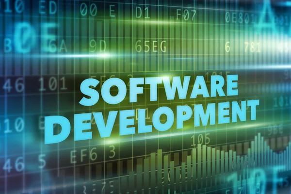 Conceito de desenvolvimento de software — Fotografia de Stock