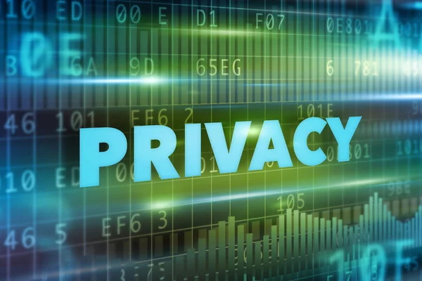 Conceito de privacidade — Fotografia de Stock