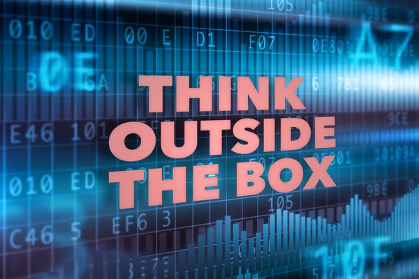 Think outside the box concept — Stock Photo, Image