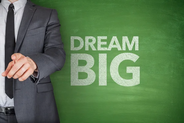 Dream big on blackboard — Stock Photo, Image