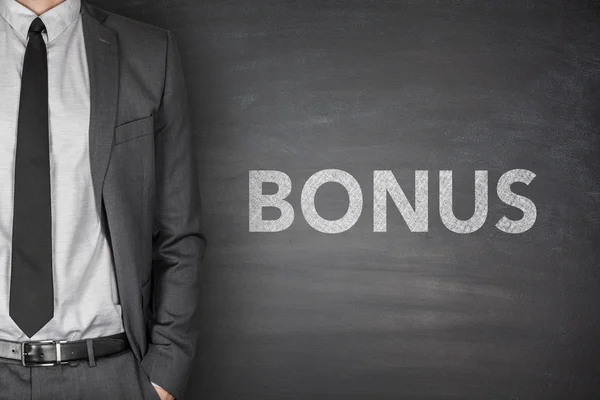 Yazı tahtası üzerinde bonus — Stok fotoğraf