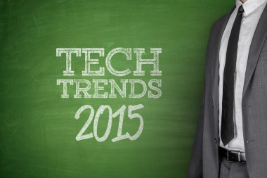 Tech Trendler 2015 konsepti üzerine yazı tahtası