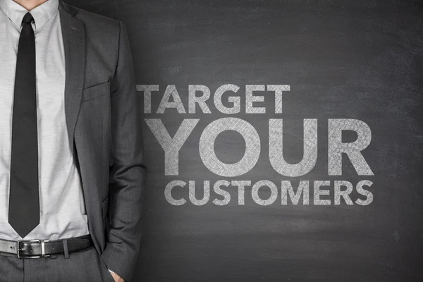 Target Your Customers on Blackboard — Stock Photo, Image