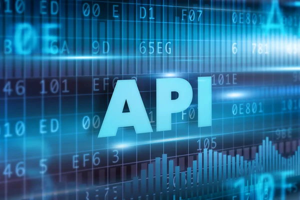 API-konceptet — Stockfoto