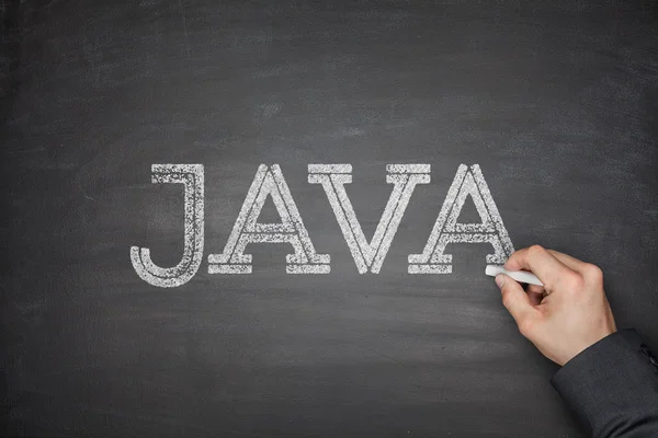 Java concept on blackboard — Stock Photo, Image