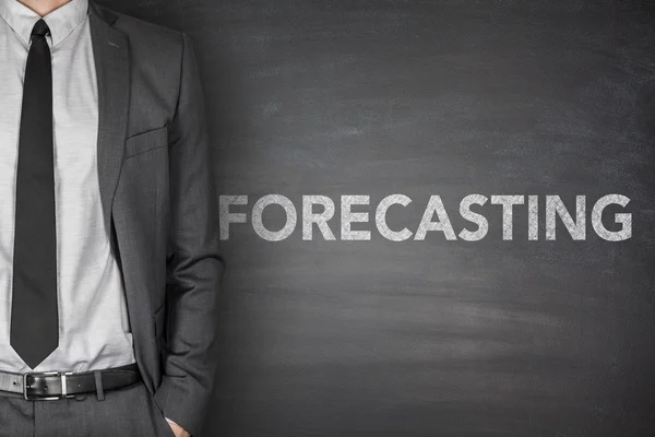 Forecasting concept on blackboard — Stock Photo, Image