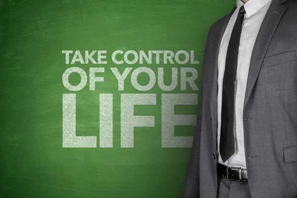 Take control of your life on blackboard — Stock Photo, Image