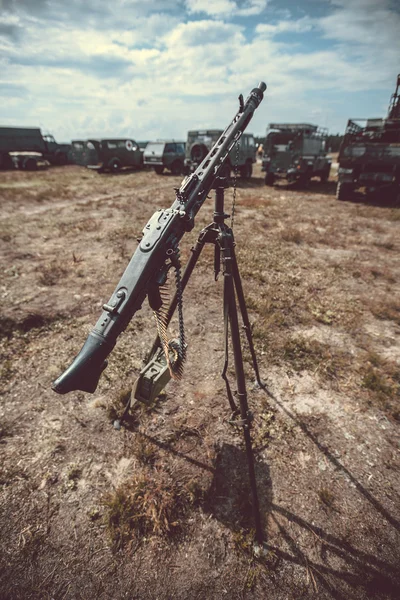 Old machine gun — Stok fotoğraf