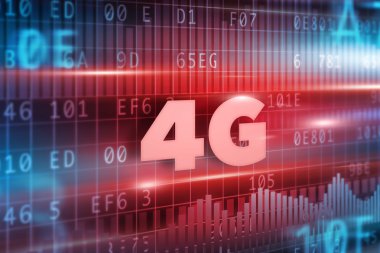 4g kırmızı metin