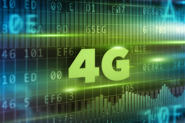 4G green text — Stock Photo, Image