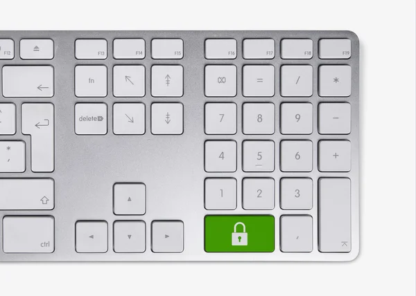 Concepto de seguridad en teclado —  Fotos de Stock