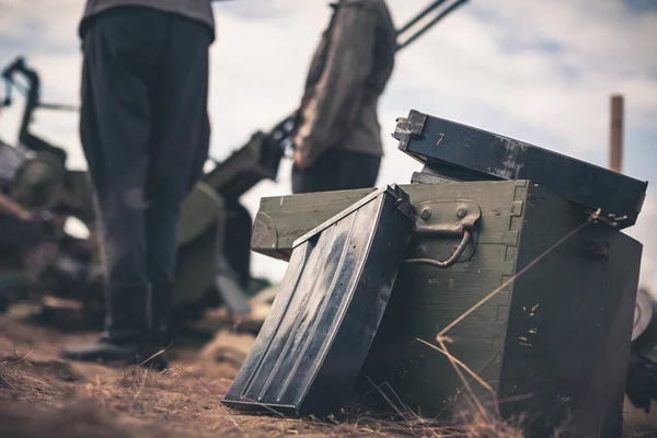 Ammunition lådan — Stockfoto