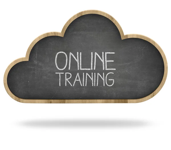 Formazione online e concetto di cloud computing — Foto Stock