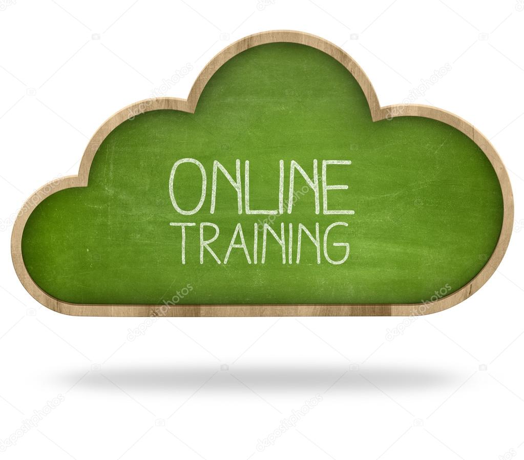 Online training and Cloud computing concept