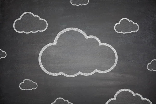 Cloud computing technology system på Blackboard — Stockfoto