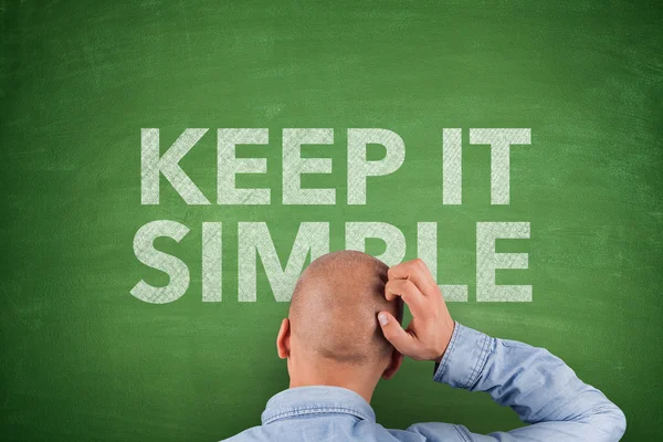 Keep It Simple on Blackboard — Stock Photo, Image