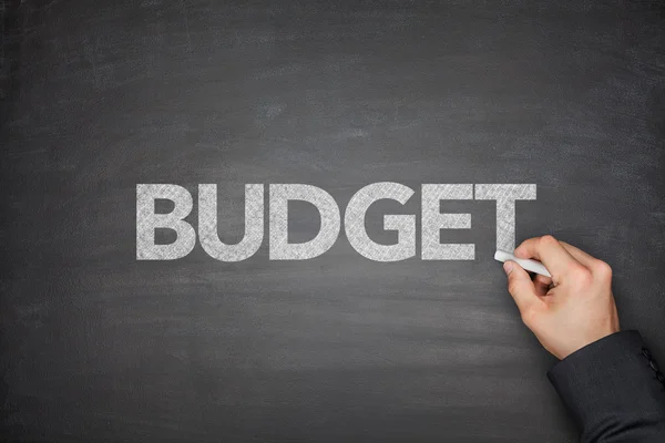 Budget on Blackboard — Stock Photo, Image