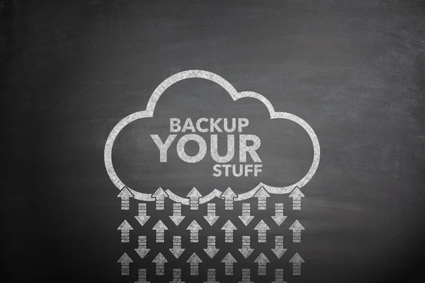 Backup your stuff on Blackboard — Stock Photo, Image