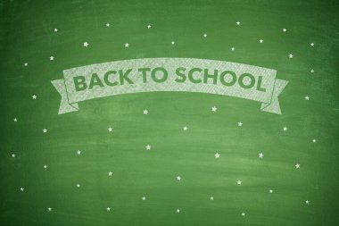 Geri için shool blacboard üzerinde