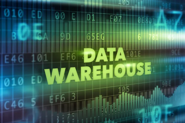 Conceito de tecnologia de data warehouse — Fotografia de Stock