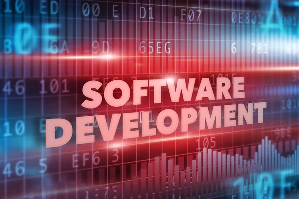 Conceito de desenvolvimento de software — Fotografia de Stock