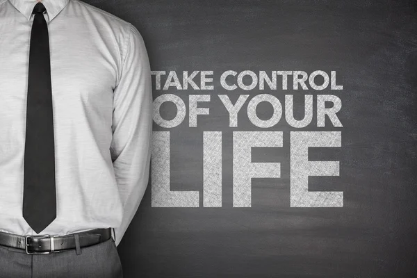 Take control of your life on blackboard — Stock Photo, Image