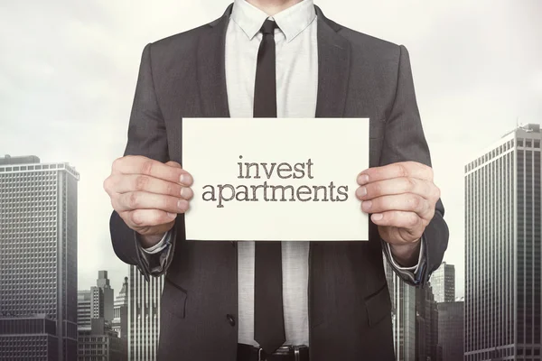 Invest apartments on paper — Stock Photo, Image