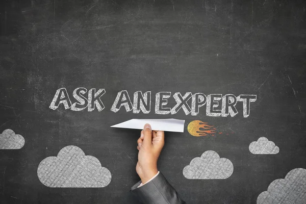 Ask an expert concept — Stock Photo, Image