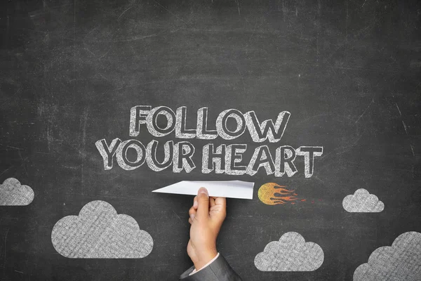 Follow your heart concept — Stock Photo, Image