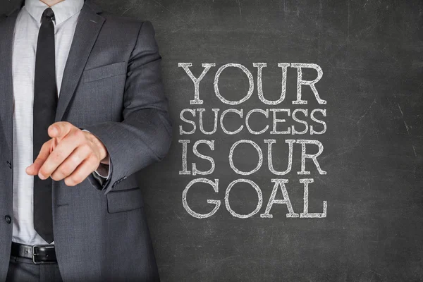 Your success is our goal on blackboard — Stock Photo, Image