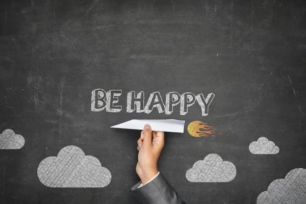 Be happy concept — Stock Photo, Image