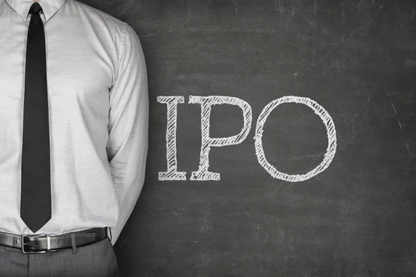 IPO або ініціали публічне розміщення тексту — стокове фото