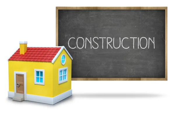 Construction on blackboard — Stock Photo, Image