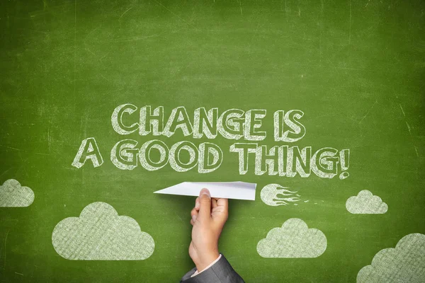 Αλλαγή είναι ένα καλό πράγμα έννοια — Φωτογραφία Αρχείου