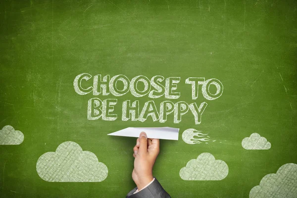 Choose to be happy concept — Stock Photo, Image