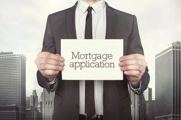 Mortgage application on paper — Stock Photo, Image