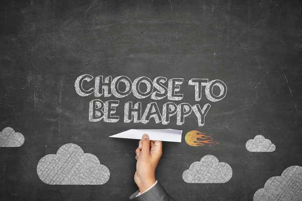 Choose to be happy concept — Stock Photo, Image