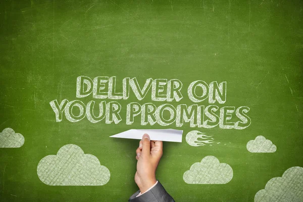 Deliver your promises concept — Stock Photo, Image